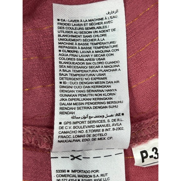 Old Navy Womens‎ Blouse Button Front Pink Peasant Boho Sleeve Womens Sz XS - Picture 8 of 12